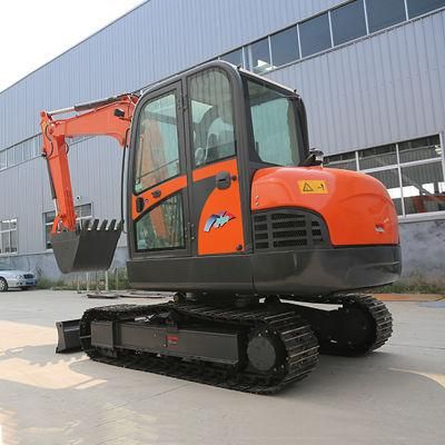 Fw65e Household Trencher Agricultural Small Digging Machine EPA Mini Excavators with Raker for Sale