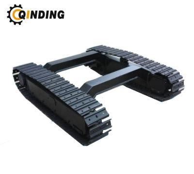 Steel Track Chassis Steel Mini Crawler Undercarriage with Final Drive Travel Motor