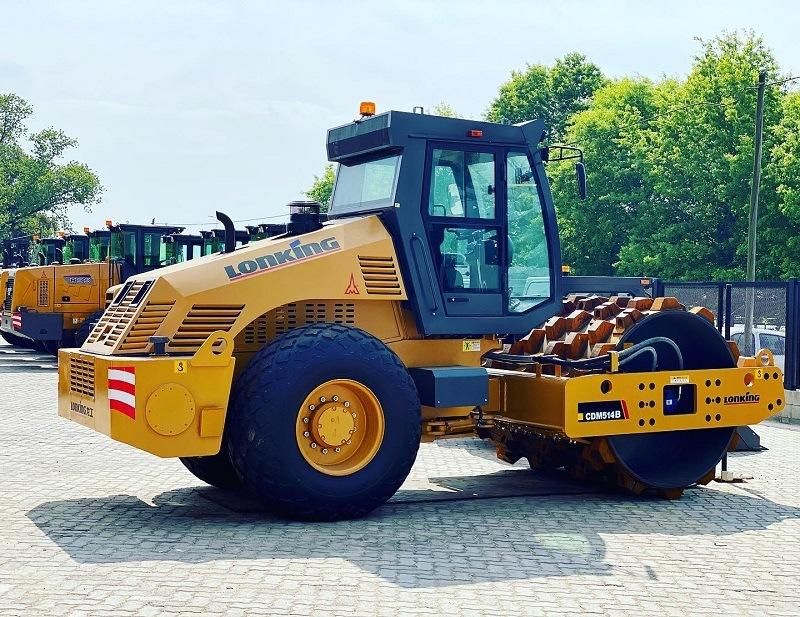 New Used Compactor Road Construction Machine 14 Ton 16 Ton 18 Ton 20 Ton 22 Ton 30ton Chinese Manufacturer 2kw Road Rolle Lonking Cdm514D for Sale