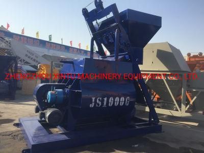 Twin Shaft Automatic Forced Concrete Mixer Js1000 Mixer Machine