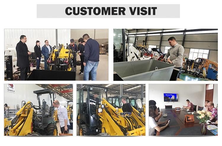 Compact Skid Steer Loader Mmt80 Mini Front End Tracked Backhoe Loader