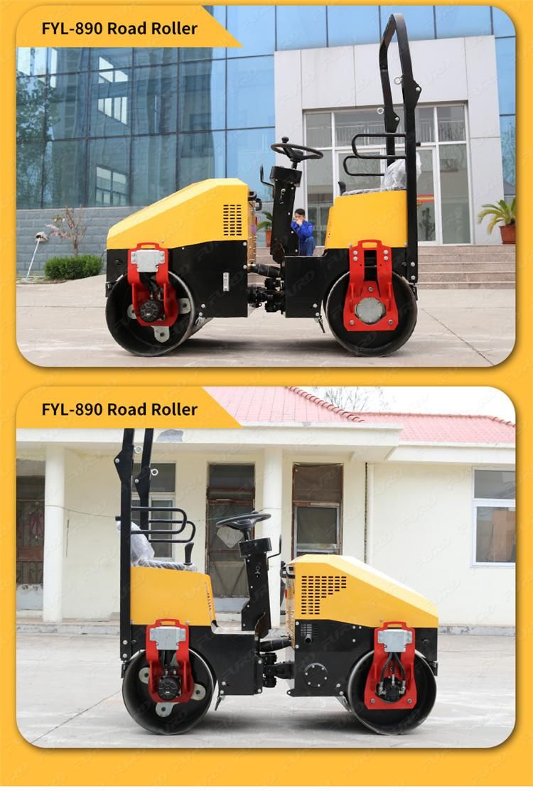 Widely Use 1 Ton Asphalt Road Roller 25kn Soil Compactor Roller on Sale