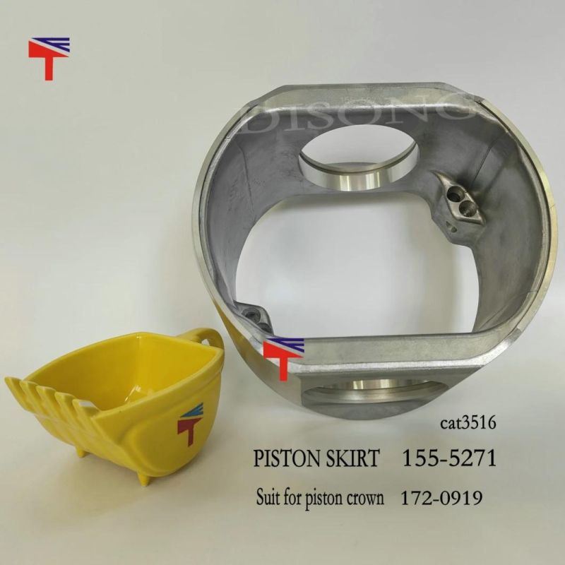 High-Performance Diesel Engine Engineering Machinery Parts Piston Skirt 155-5271 Suit for Piston Crown 172-0919 for Engine Parts 3516 Generator Set