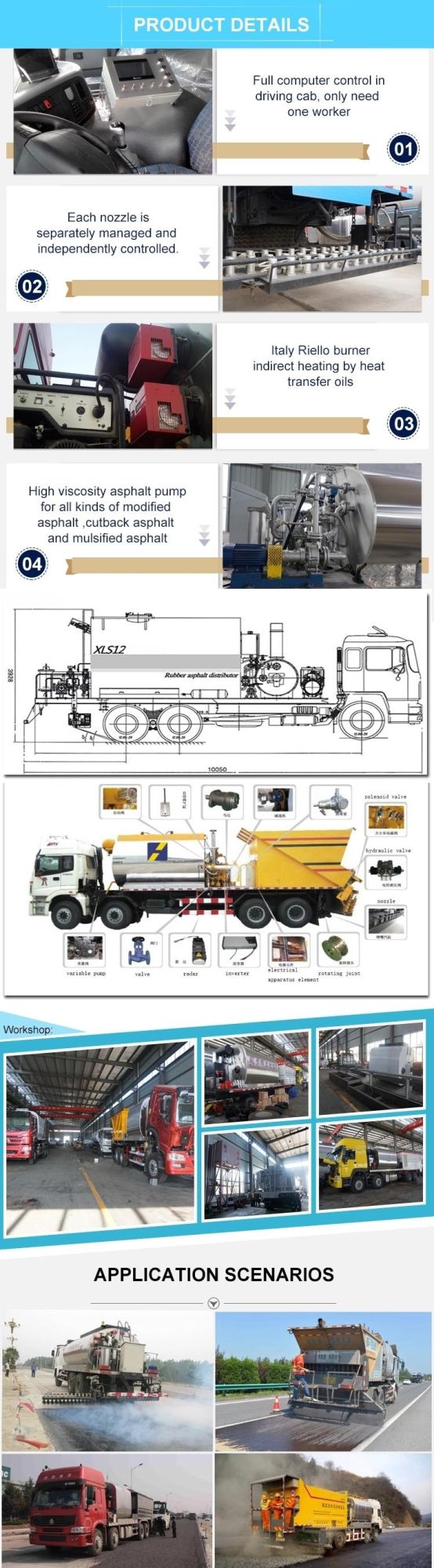 4000 Liters Bitumen Asphalt Distributor Truck Price