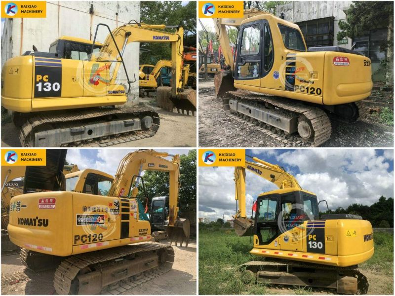 Japanese Used Volvo 140 Komatsu PC120-6 Eo /PC130-7-8 Kobelco Sk140 Hitachi Ex120/Zx 120 Hitachi 12ton /13 Ton/14 Ton Second Hand Excavator with Breaker Line