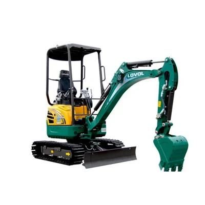 New Farm Garden Mini Hydraulic Crawler Excavator Digger with Canopy