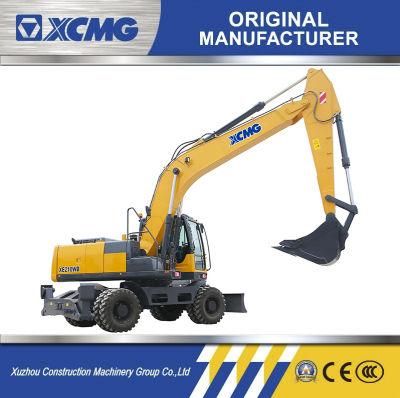 XCMG Official 20t Chinese Wheel Excavator Xe210wb Small Wheeled Excavator for Sale