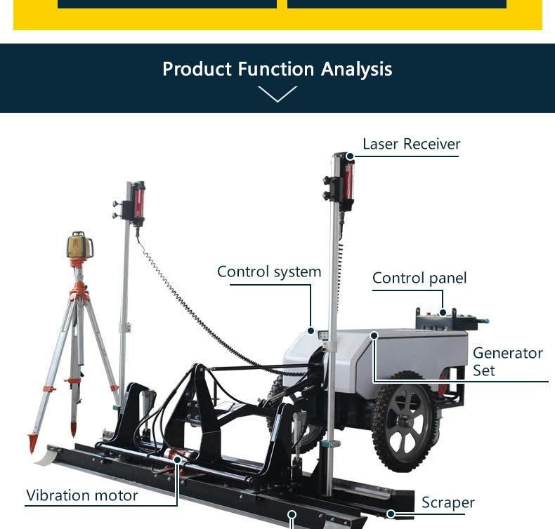 Concrete Laser Screed Machine Road Leveling Machine for Sale