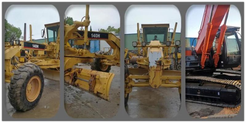 Used Caterpillar 140H Motor Grader Construction Machinery