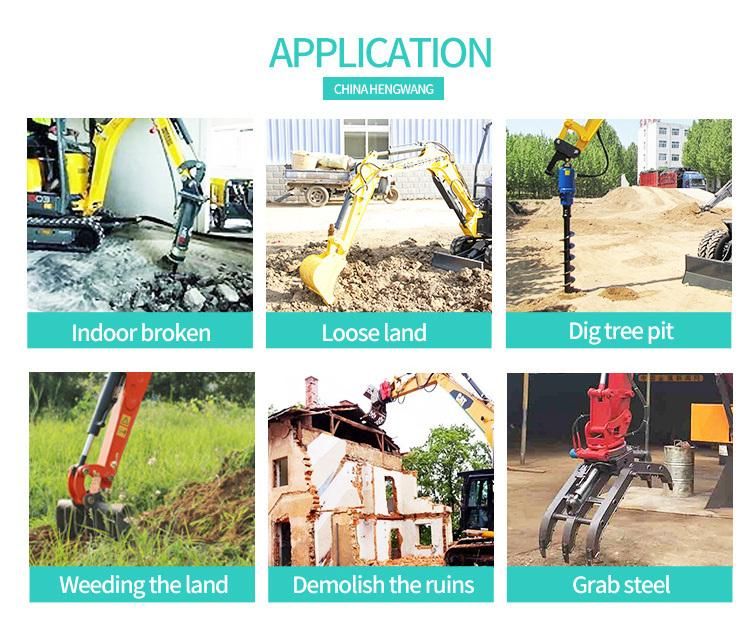 China EPA 1.7 Ton Mini Excavator Hydraulic Digger