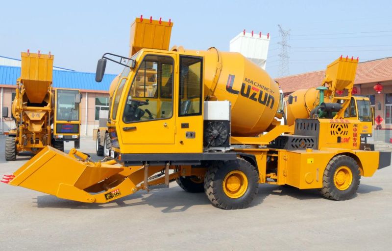 1.6 Cbm Chinese Factory Self Load Concrete Mixer Construction Machine