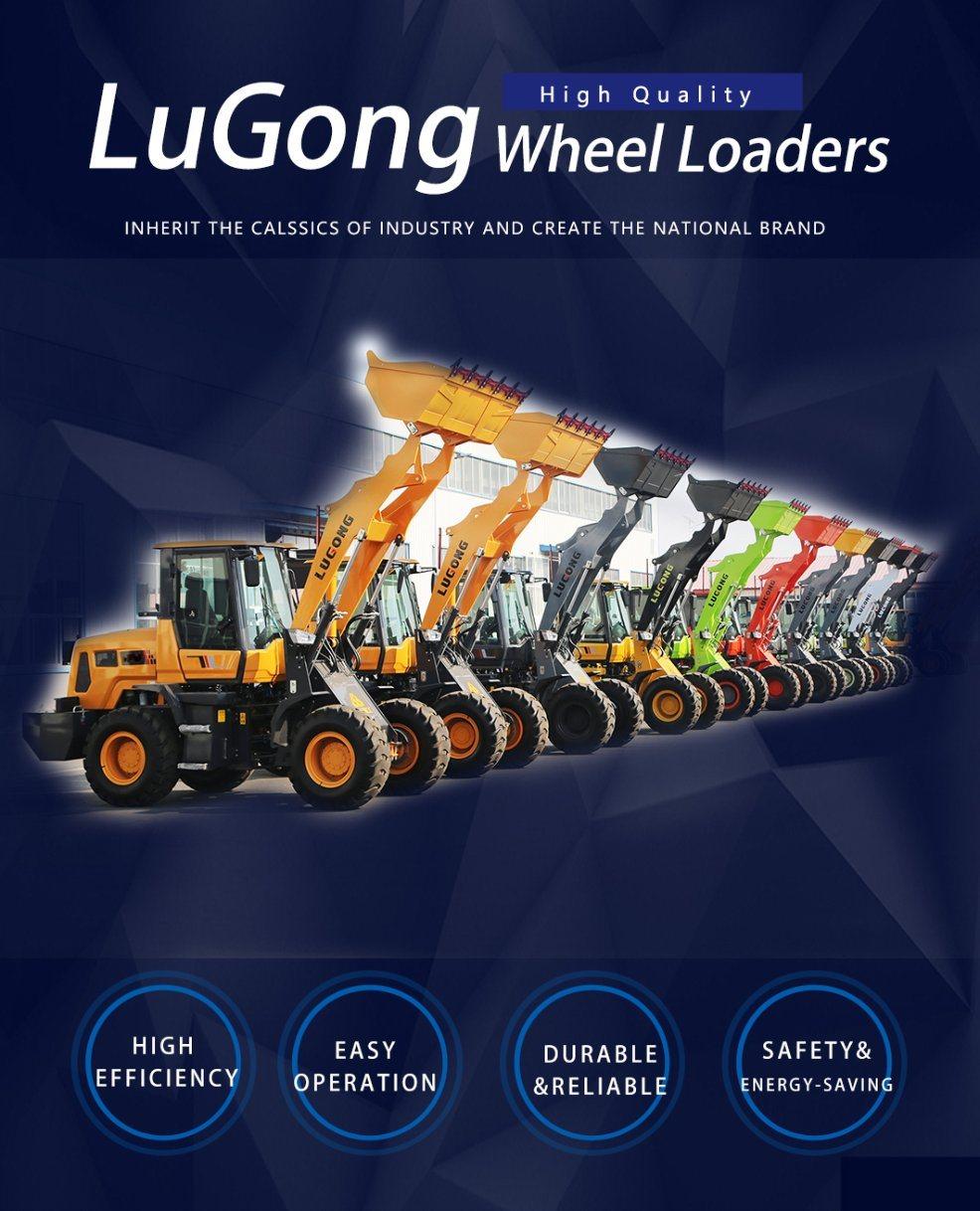 New Model Lugong Compact Wheel Loader 2.0ton 1.0cbm Used in Farm/Garden/Agriculture/Landscaping LG938