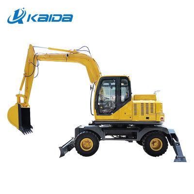 China Mini Wheel Excavator Small Wheels Excavators for Sale