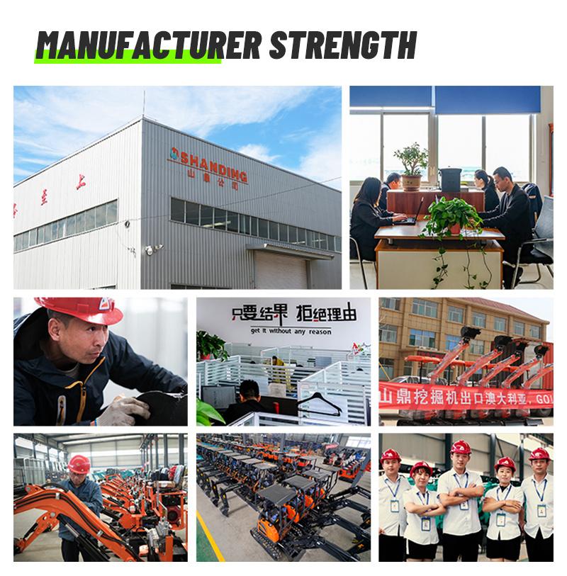 800kg/1t/1.2t/1.5t/1.7t Hydraulic Mini Excavator Mini Digger Loader Bagger with Competitive Prices Meet CE/EPA/Euro 5 Emission