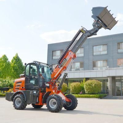 Manufacturer 4X4 Tl1500 Wheel Loade with Telescopic Boom for Sale