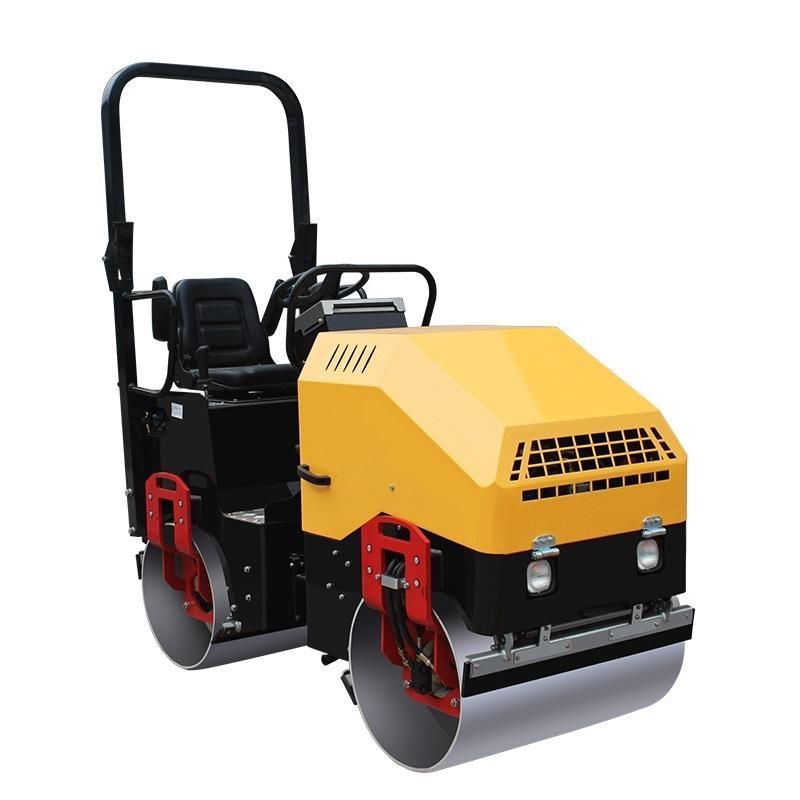 3ton Vibration Capacity Double Drum Hydrostatic Transmission Electromagnetic Clutch Hydraulic Vibrating Asphalt Cement Small Roller