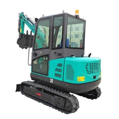 Mini Tracked Digger Chain Digger Ce Certificated Mini Excavator 1 Ton Hot Sale