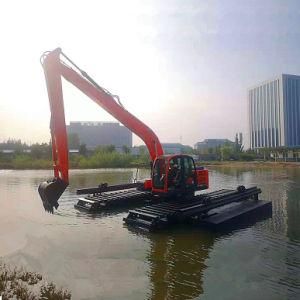 Super Good Amphibious Excavator Floating Excavator with Long Reach Boom for Sale