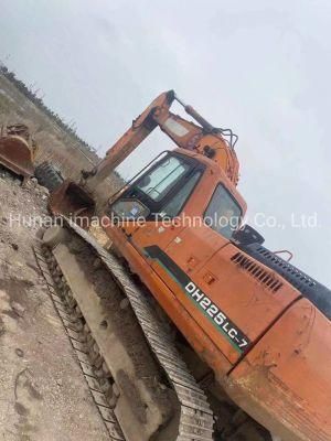 Second Hand Model Dh225LC-7 Medium Excavator with Good Condition