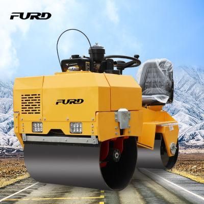 700kg Sitting Type Dual Drum Vibratory Roller Road Compactor on Sale