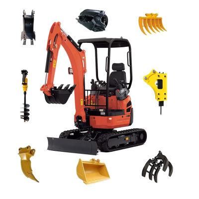 Hot Sale 2 Ton Mini Excavator Micro Digger Engine Crawler Excavator for Sale