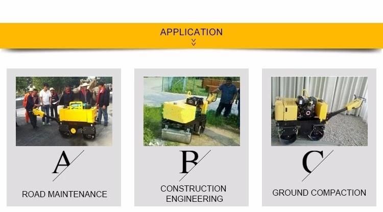 Walk Behind Mini Single Drum Compactor Road Pedestrian Roller