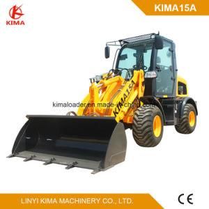 Multifunction Small Loader 1.5 Ton Loading Capacity with Rops/Fops Cabin Kima15A