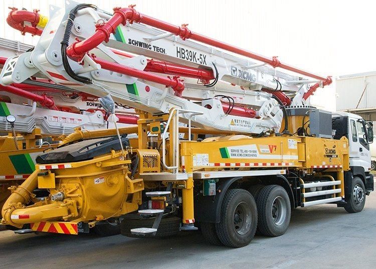 XCMG Official Hb39V 39m Hydraulic Truck-Mounted Concrete Pump Truck Machine Price