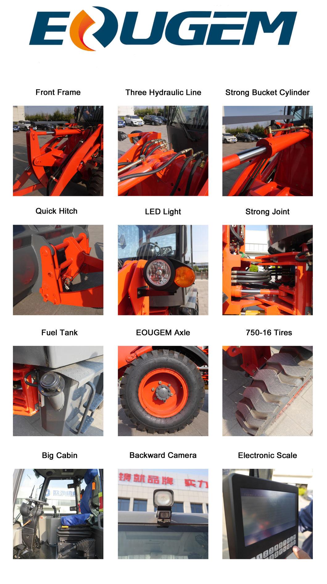 Construction Machine Multi Function Mini Radlader with Standard Bucket