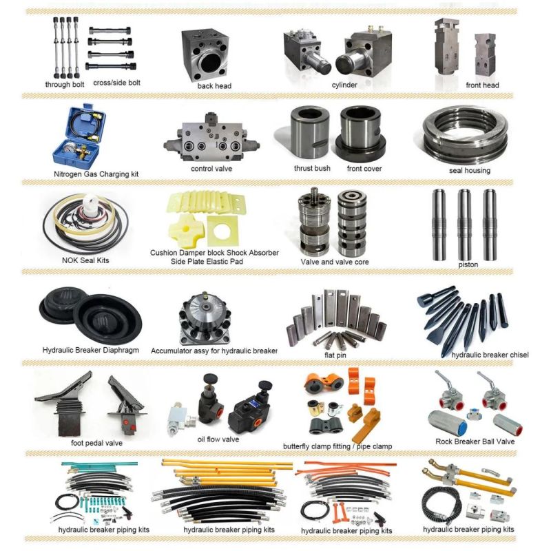 Breaker Hydraulic Excavator Hydraulic Hammer High-Quality Excavator Breaker Rock Breaker Jack Hydraulic Hammer