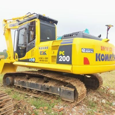 Used High Quality Crawler Excavator Komatsu PC200-8 on Sale, Secondhand Komatsu 20 Ton Track Digger PC200 PC220 PC240