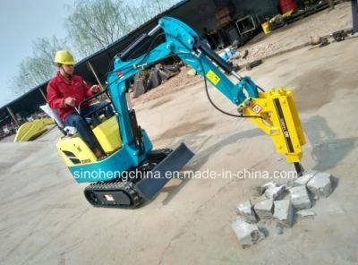 800kg Mini Crawler Excavator with Hammer Attachments for Sale Xn08