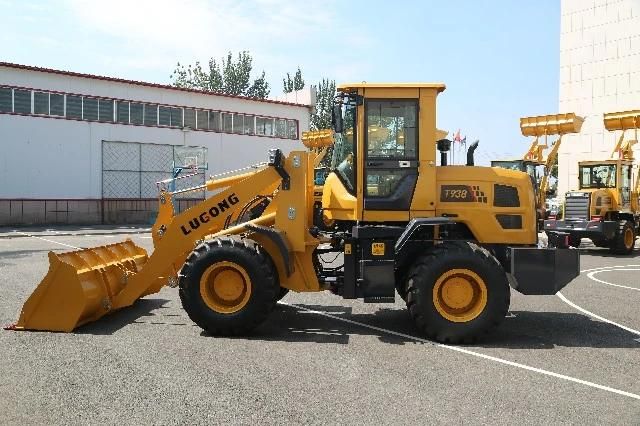 Lugong 4WD Payloader Factory Price Small Wheel Loader T938 Inhot Sale