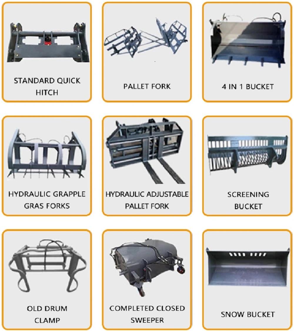 China Cheapest Front Bucket Compact Wheel Loader with High Quality for Sale