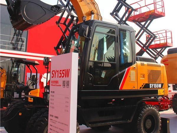 13.5 Ton Hydraulic Wheeled Excavator with Isuzu Engine Sy155W