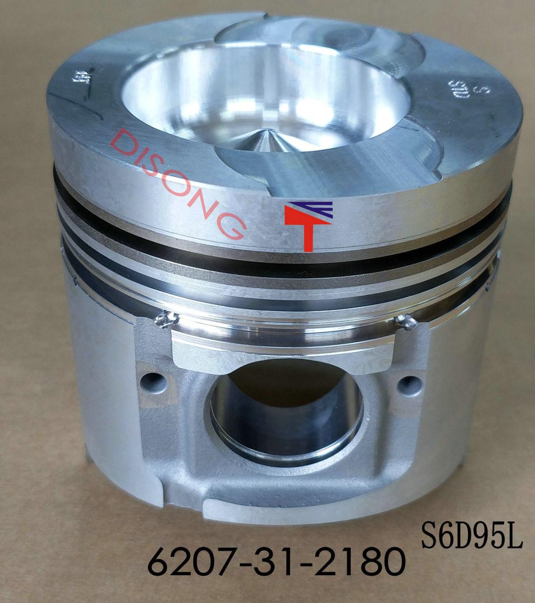 High Quality Diesel Engine Mechanical Parts Piston 6207-31-2180 for Excavator Parts PC200-5 Engine Parts S6d95L Generator Set