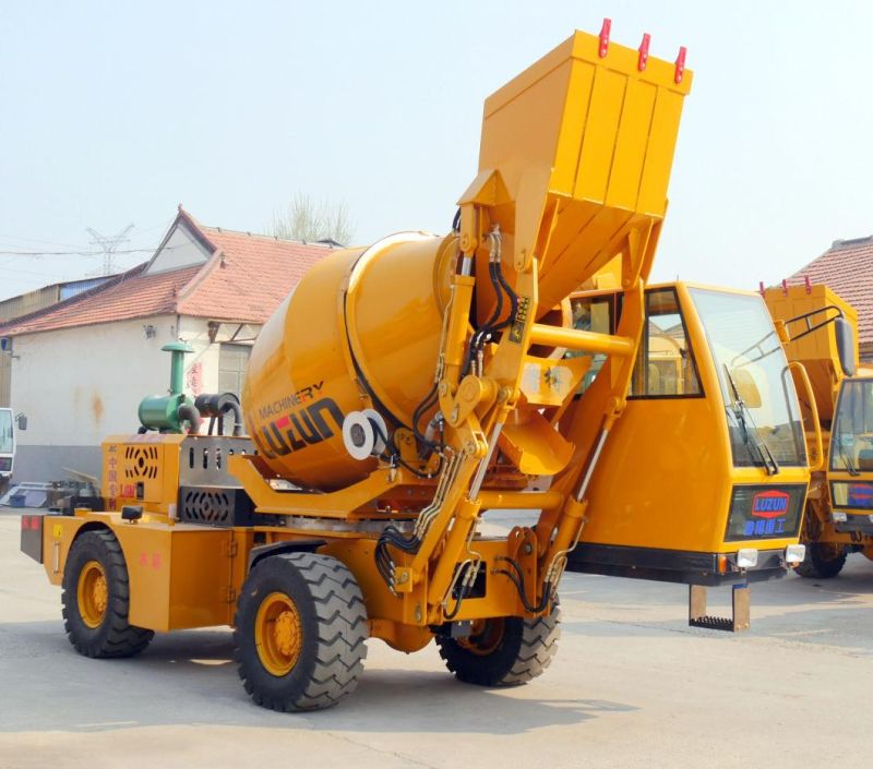 1.6 Cbm Chinese Factory Self Load Concrete Mixer Construction Machine