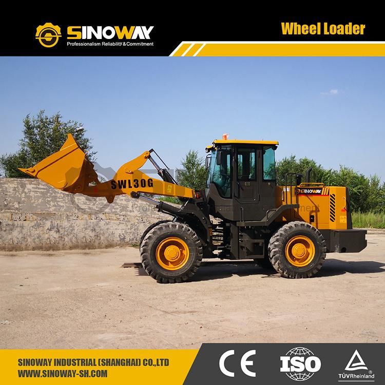 Small Front End Loader Swl30g Mini Wheel Loader with Cummins Engine
