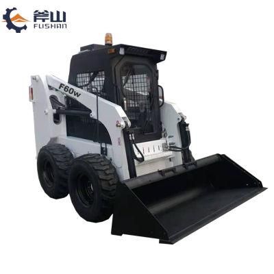 Skid Steer Loader with 60HP Diesel Engine Loading Capacity 850kg