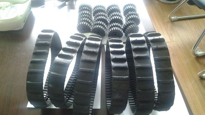 Small Robot Rubber Track with Durable Quality (40mm in width)