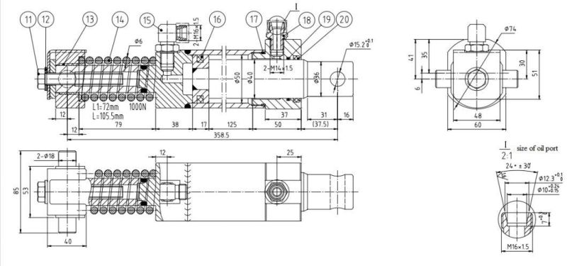 High-End Agricultural Machinery Hydraulic Oil Cylinder