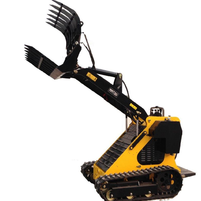 Small Mini Skid Steer Loader with Bucket Four-in-One Bucket Is on Sale