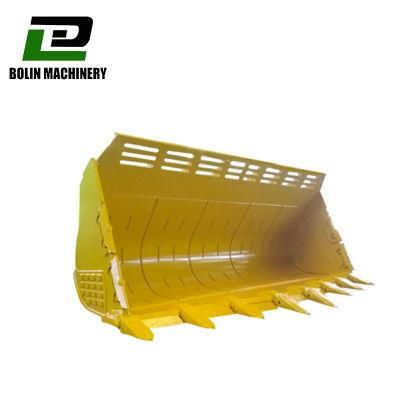 Wheel Loader Spare Parts Rock Bucket for Caterpillar Loader 950e 966f 980g 962D