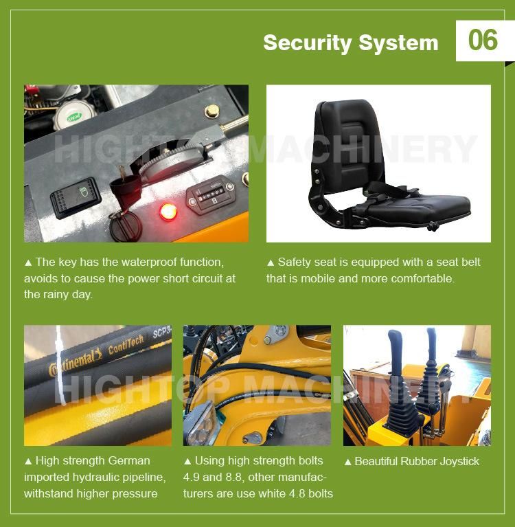 0.8ton 1.0ton 1.5ton Diesel Engine Excavator for Home Use Mini Digger with High Quality Competitive Price