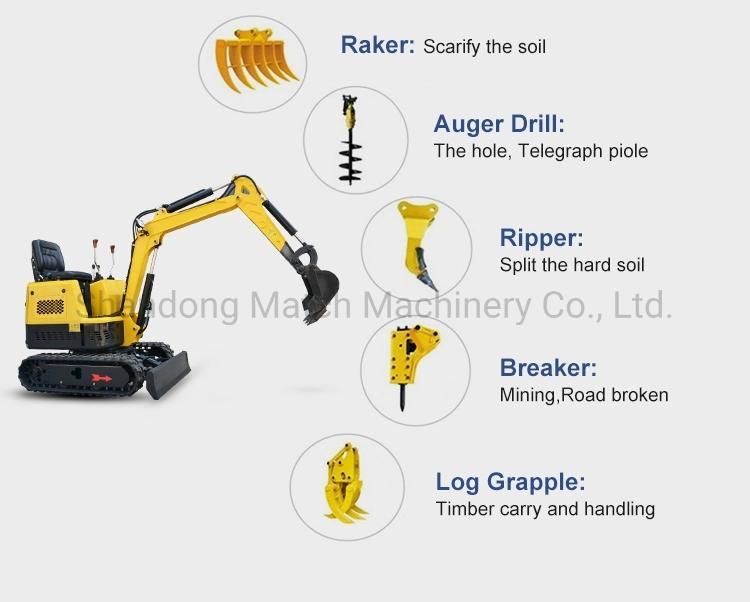 EPA Engine Ce Approved Mini Crawler Excavator