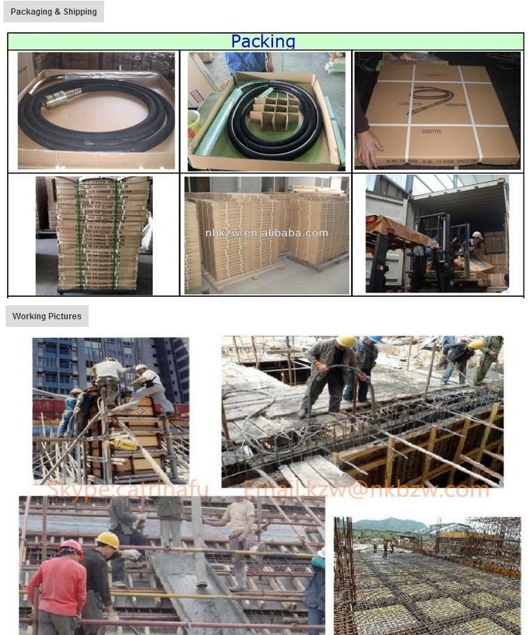 Concrete Vibrator Flexible Shaft 38mm (ZX-38)
