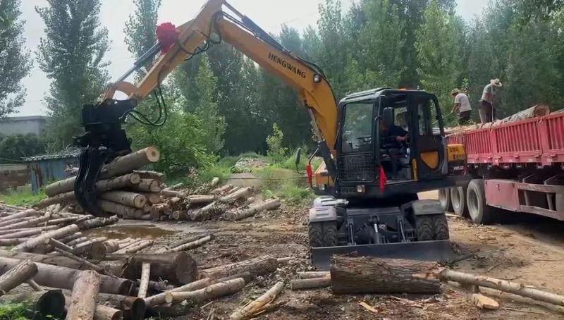 Construction Used Mini Wheel and Crawler Excavator with Powerful Engine