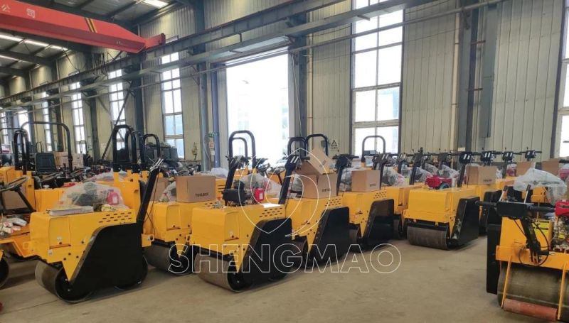 Shengmao 1t 1.5t 2t 3t Small Mini Compact Road Roller Steamroller Road Construction Machine Factory Price