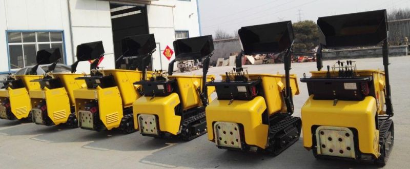 Customizable Machine New Gas/Diesel Engine Rubber Track Crawler Powerful Mini Dumper