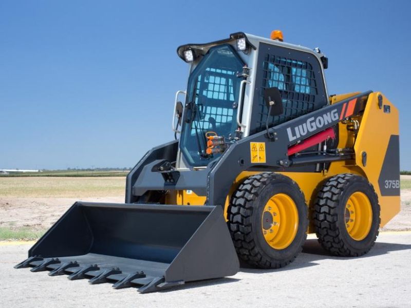 Mini Loader 4WD Liugong 3ton Skid Steer Loaders 375b
